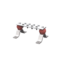 Barra de Unión de Aluminio de 8 Contactos 2" x 8" x 1/4"  (50.8 x 203.2 x 6.35 mm)