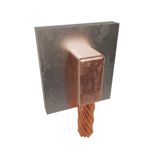 Molde para Soldadura Exotérmica para Cable 4/0 AWG a Superficie de Acero en Vertical a 90°