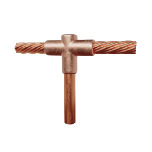 Molde para soldadura exotermica Tipo T, Tope de varilla 5/8 in. a Cable de Paso 4/0 AWG