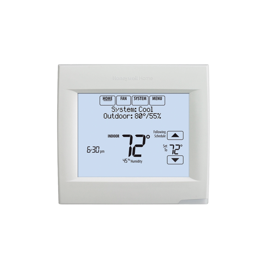 Termostato Touch WiFi de 3 Etapas, 3 Calor / 2 Frío. Integrable con Lutron, VISIONPRO® 8000 Para Uso Residencial o Comercial.