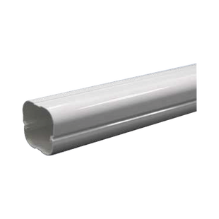 Kit de Canaletas Para la Organización de Tuberías y Cables Eléctricos en Instalaciones de Aire Acondicionado, Uso en Interiores y Exteriores, PVC Rígido, Ideal Para Minisplit, Contenido de Kit (11 Piezas), (3000-00000)