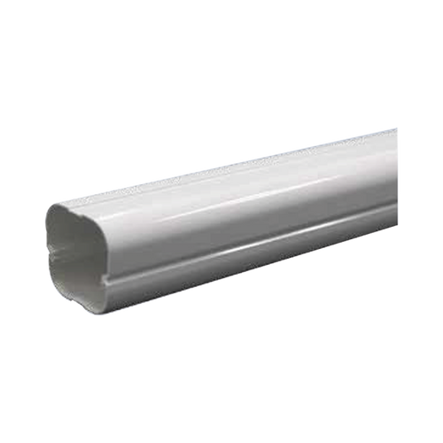 Kit de Canaletas Para la Organización de Tuberías y Cables Eléctricos en Instalaciones de Aire Acondicionado, Uso en Interiores y Exteriores, PVC Rígido, Ideal Para Minisplit, Contenido de Kit (11 Piezas), (3000-00000)