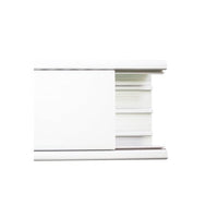 Canaleta con tapa en color blanco de PVC auto extinguible 100 x 52 x 2500mm (5501-01250)