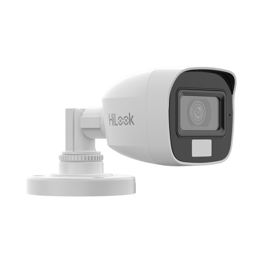 [Dual Light + ColorVu] Bala TURBOHD 2 megapixel / 20 mts IR + 20 mts luz blanca / Lente 2.8 (100° de Visión)  /  Exterior IP66 / Audio por Coaxitron / TVI-AHD-CVI-CVBS / Metal / Smart-Hybrid light