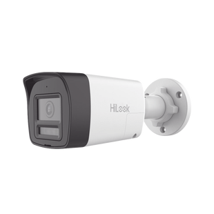 [Audio Bidireccional + Dual Light + ColorVu] Bala TURBOHD 2 Megapixel (1080p) / Lente 2.8 mm / 30 mts IR EXIR + 20 mts Luz Blanca / Micrófono y Bocina Integrado / Exterior IP67 / Metal / dWDR