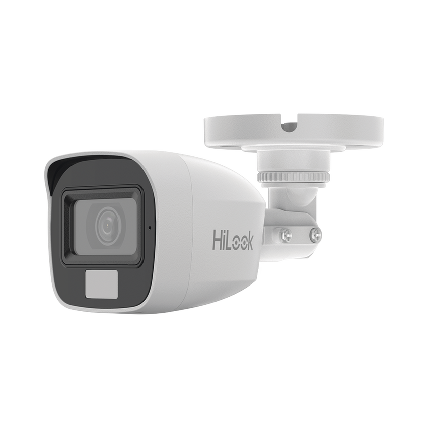 [Dual Light + ColorVu] Bala TURBOHD 3K megapixel / 20 mts IR + 20 mts luz blanca / Lente 2.8 (105° de Visión) / Exterior IP66 / Audio por Coaxitron / TVI-AHD-CVI-CVBS / Metal  / Smart-Hybrid light