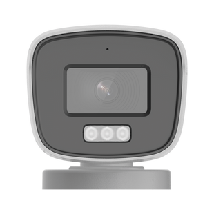 [Dual Light + ColorVu] Bala TURBOHD 3K megapixel / 40 mts IR + 40 mts luz blanca / Lente 2.8 (104° de Visión) / Exterior IP66 / Audio por Coaxitron / TVI-AHD-CVI-CVBS / Metal  / Smart-Hybrid light