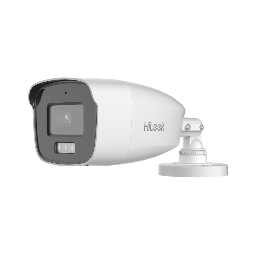 [Dual Light + ColorVu] Bala TURBOHD 3K megapixel / 40 mts IR + 40 mts luz blanca / Lente 2.8 (104° de Visión) / Exterior IP66 / Audio por Coaxitron / TVI-AHD-CVI-CVBS / Metal  / Smart-Hybrid light