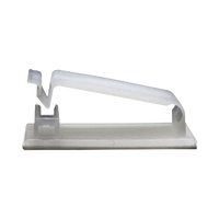 Clip Organizador de Cables Auto-Adherible Diseñado Para Sujetar y Organizar Cables Sin Necesidad de Perforar Muros, Paquete con 5 Piezas, (3501-01001)