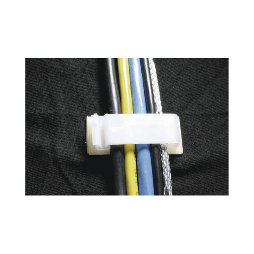 Clip Organizador de Cables Auto-Adherible Diseñado Para Sujetar y Organizar Cables Sin Necesidad de Perforar Muros, Paquete con 5 Piezas, (3501-01001)