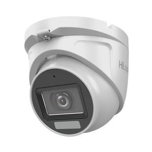 [Dual Light + ColorVu] Turret TURBOHD 2 megapixel / 30 mts IR + 20 mts luz blanca/ Lente 2.8 (100° de Visión) / Exterior IP66 / Audio por Coaxitron / TVI-AHD-CVI-CVBS / Metal / Smart-Hybrid Light