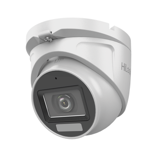 [Dual Light + ColorVu] Turret TURBOHD 3K megapixel / 30 mts IR + 20 mts luz blanca/ Lente 2.8 (105° de Visión) / Exterior IP66 / Audio por Coaxitron / TVI-AHD-CVI-CVBS / Metal  / Smart-Hybrid light