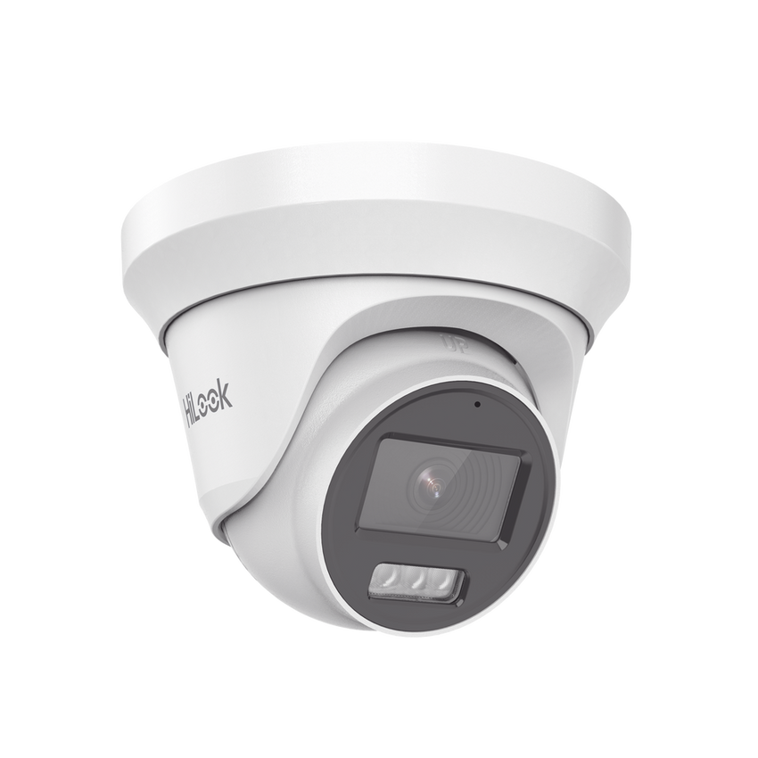 [Audio Bidireccional + Dual Light + ColorVu] Turret TURBOHD 3K / 5 Megapixel / Lente 2.8 mm / 40 mts IR EXIR + 40 mts Luz Blanca / Micrófono y Bocina Integrado / Exterior IP67 / dWD