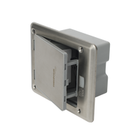 Caja de Piso con Contacto Eléctrico (Duplex), Resistente al Agua, IP66 (Con Tapa Cerrada) (11000-53201)