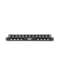 Organizador de cables horizontal de 19", 1UR