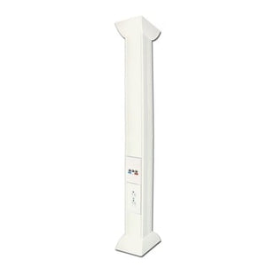 Pole Blanco de 3m para instalaciones eléctricas, voz y datos, No incluye accesorios, se venden por separado los  modelos TEK100DUPLEX( accesorios de fijacion y contacto duplex) y TEK100UNI ( soporte y tapa universal) (13000-01000)