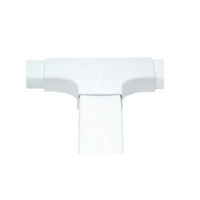 Sección en "T" color blanco de PVC auto extinguible,  para canaleta PT48 (6140-01002)