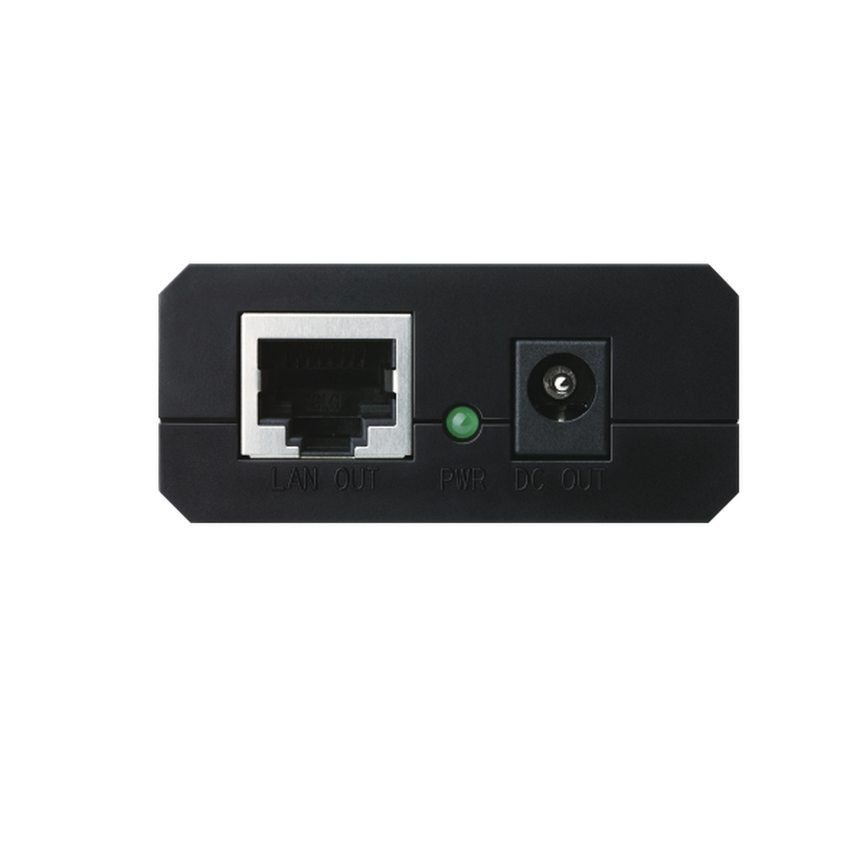 Splitter PoE  (15W) / Potencia de Salida Seleccionable (5 , 9 o 12 Vcc) / 2 puerto 10/100/1000 Mbps / Plug and Play