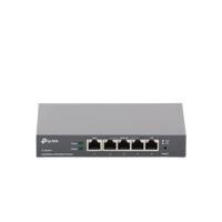 Router Balanceador de Carga Multi-Wan, 1 puerto LAN 10/100 Mbps, 1 puerto WAN 10/100 Mbps, 3 puertos Auto configurables LAN/WAN, Sesiones Concurrentes 10,000 para Pequeña Oficina