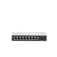 Switch PoE+ No Administrable / De Escritorio 8 puertos 10/100 Mbps / 4 puertos PoE af/at Inteligente / Presupuesto 66 W / Hasta 250 metros