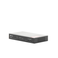Switch PoE+ No Administrable / De Escritorio 8 puertos 10/100 Mbps / 4 puertos PoE af/at Inteligente / Presupuesto 66 W / Hasta 250 metros
