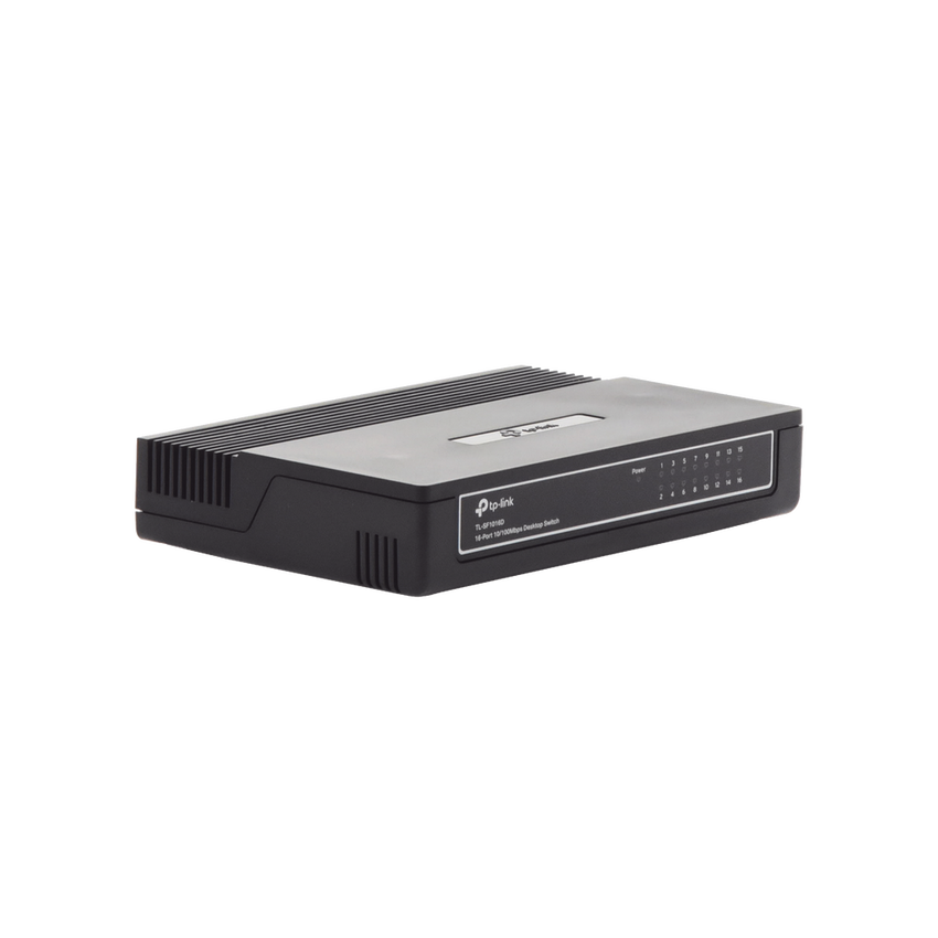 Switch no administrable de 16 puertos 10/100 Mbps para escritorio
