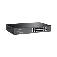 Switch no administrable de 16 puertos 10/100 Mbps de escritorio y para montaje en rack