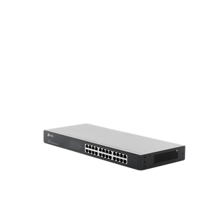 Switch no administrable de 24 puertos 10/100 Mbps para montaje en rack