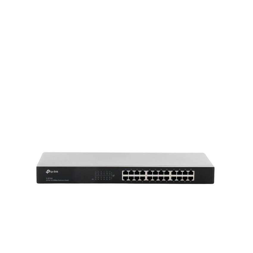 Switch no administrable de 24 puertos 10/100 Mbps para montaje en rack