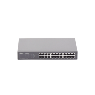 Switch no administrable de 24 puertos 10/100 Mbps para escritorio/rack