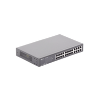 Switch no administrable de 24 puertos 10/100 Mbps para escritorio/rack