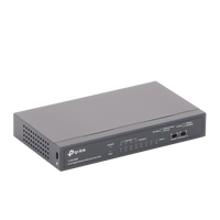 Switch Gigabit PoE+ no administrable de 8 puertos 10/100/1000 Mbps, solo 4 puertos PoE, para escritorio