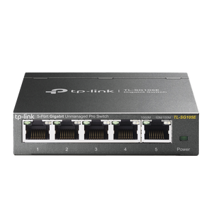 Switch Escritorio Easy Smart de 5 puertos 10/100/1000 Mbps / IGMP para Vigilancia / Calidad en el Servicio (QoS) / Gestión GUI