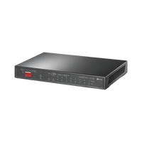 Switch PoE+ No Administrable De Escritorio 10 Puertos / 8 puertos 10/100/1000 Mbps PoE af/at Inteligiente / Presupuesto 123 W / Modo Extendido hasta 250 metros