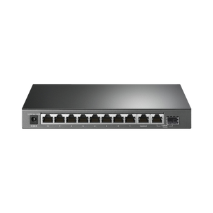 Switch PoE+ No Administrable De Escritorio 10 Puertos / 8 puertos 10/100/1000 Mbps PoE af/at Inteligiente / Presupuesto 123 W / Modo Extendido hasta 250 metros