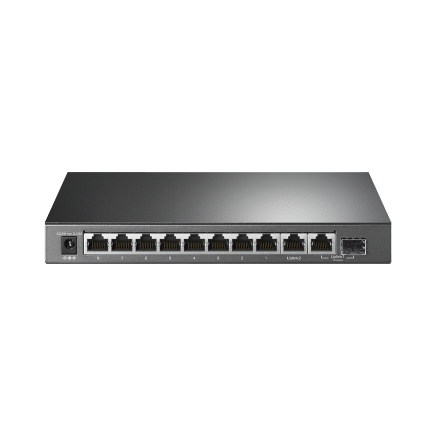 Switch PoE+ No Administrable De Escritorio 10 Puertos / 8 puertos 10/100/1000 Mbps PoE af/at Inteligiente / Presupuesto 123 W / Modo Extendido hasta 250 metros