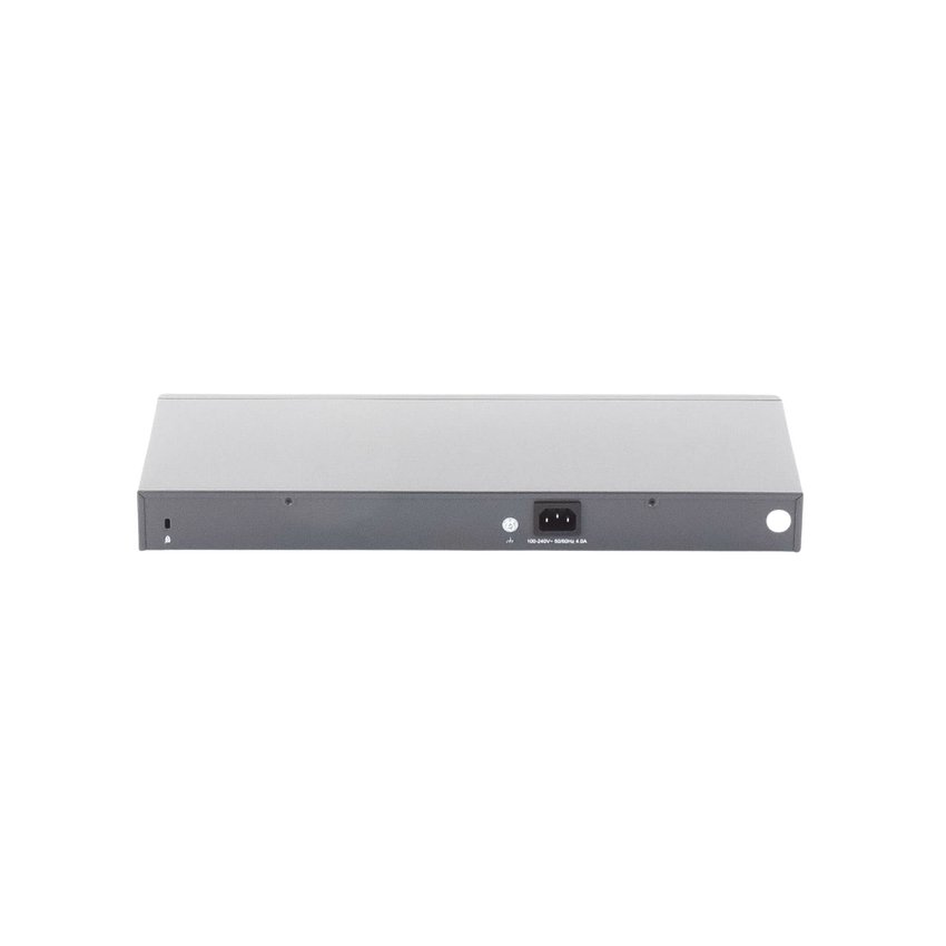 Switch no administrable de 16 puertos 10/100/1000Mbps y PoE af/at, 2 puertos SFP hasta 250W.