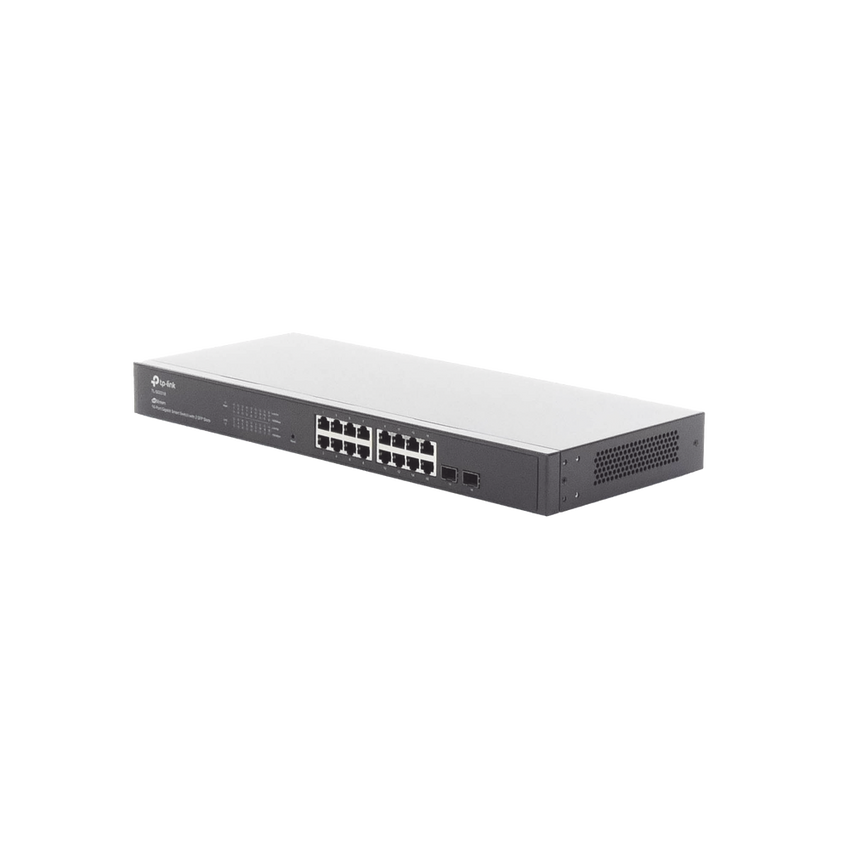 Switch Omada SDN Administrable / 16 puertos Gigabit y 2 puertos SFP / Funciones sFlow, QinQ y QoS / Administración centralizada OMADA