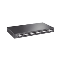 Switch Omada SDN Administrable / 48 puertos Gigabit y 4 puertos SFP / Funciones sFlow, QinQ y QoS / Administración centralizada OMADA