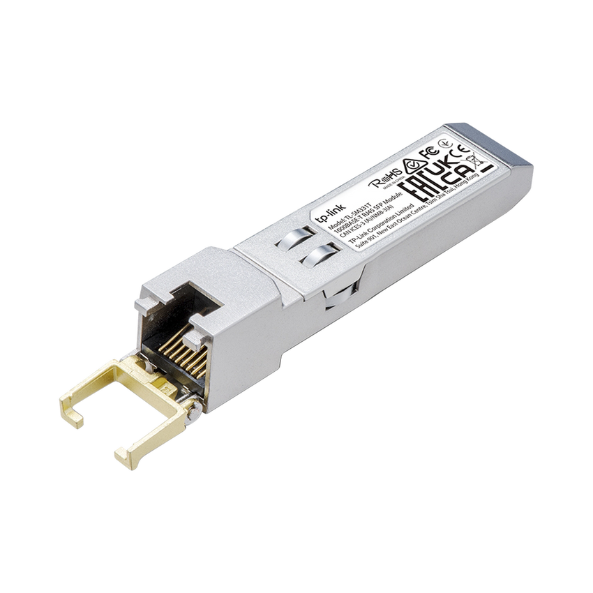 Transceptor mini-GBIC SFP RJ45 / Admite 1000BASE-T / Hasta 100 metros / Conector RJ45 (1G)
