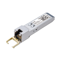 Transceptor mini-GBIC SFP+ RJ45 / Admite 10GBASE-T, 5GBASE-T, 2.5GBASE-T, 1000BASE-T y 100BASE-TX /  Distancia Hasta 30 metros / Conector RJ45 (10G)