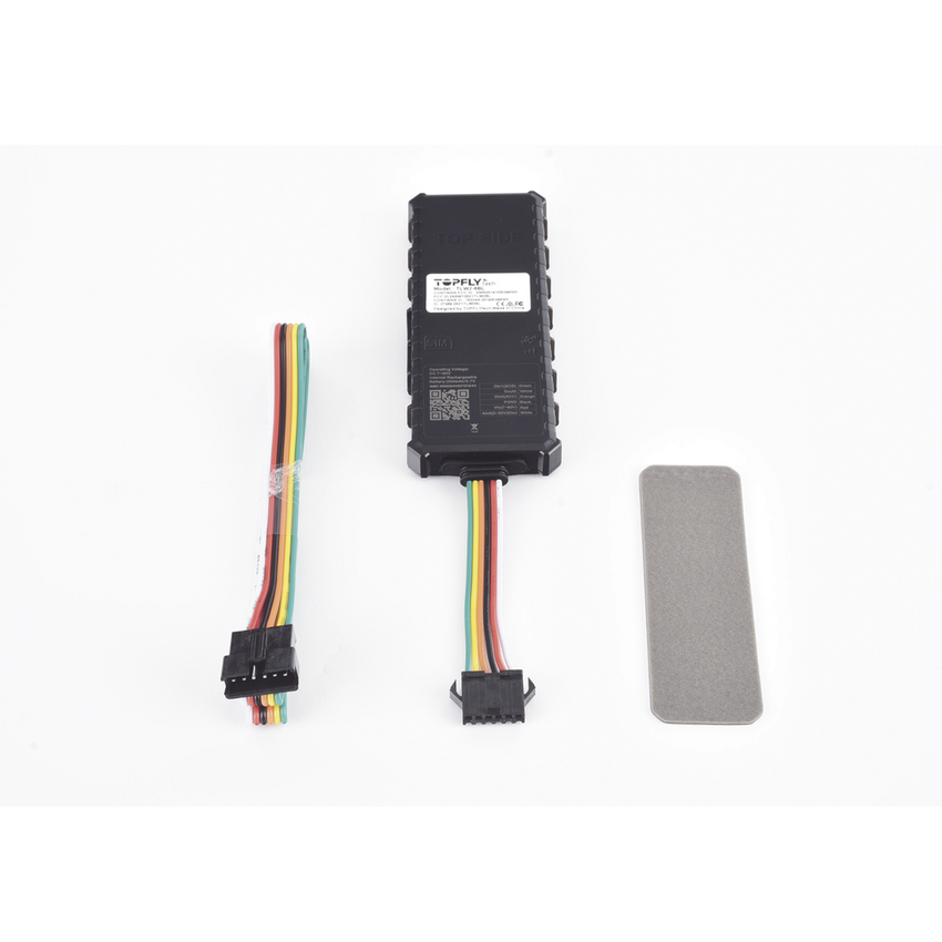 Tracker GPS / Dispositivo de localización para vehículos / Conectividad 4G LTE y BLE 5.0 / Diferentes tipos de notificaciones / Corte y restablecimiento de energía / Función SOS / (2) DIN / (1) DOUT / (1) AIN
