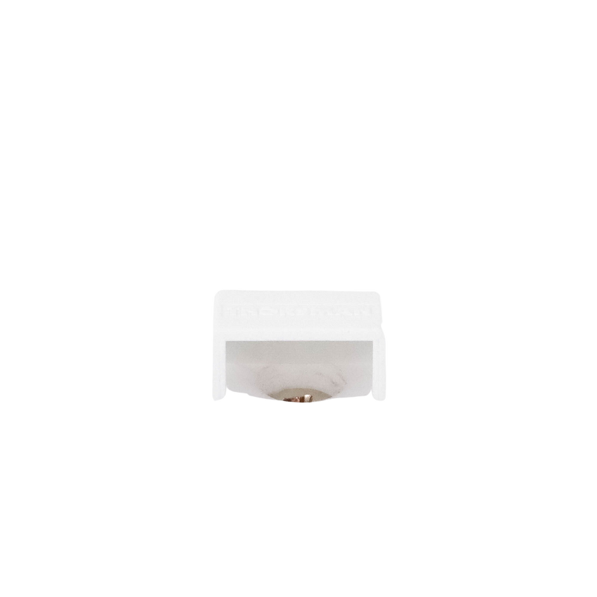 Tapa final color blanco de PVC auto extinguible,  para canaletas TMK1020, TMK1020SD, TMK1020CD (5190-02001)