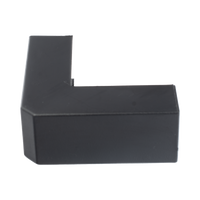 Esquinero Exterior Color Negro de PVC Auto Axtinguible, Para Canaleta TMK-1720-N-CC (5210-02003)