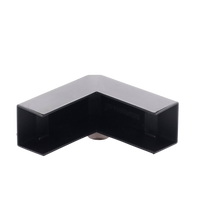Esquinero Exterior Color Negro de PVC Auto Axtinguible, Para Canaleta TMK-1720-N-CC (5210-02003)
