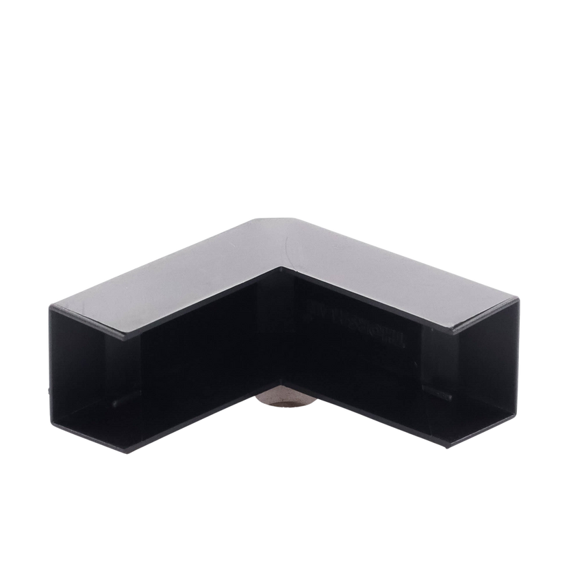 Esquinero Exterior Color Negro de PVC Auto Axtinguible, Para Canaleta TMK-1720-N-CC (5210-02003)