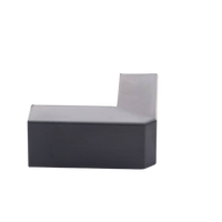 Esquinero Exterior Color Negro de PVC Auto Axtinguible, Para Canaleta TMK-1720-N-CC (5210-02003)