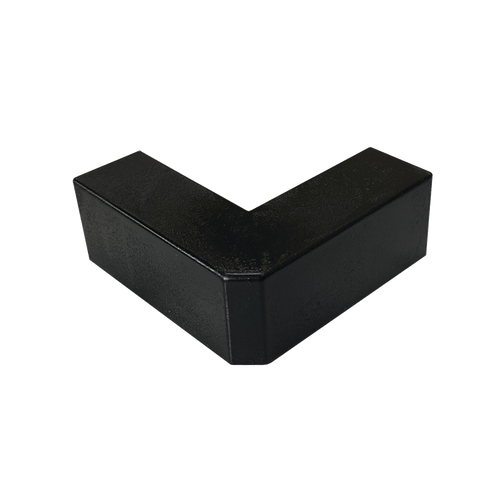 Esquinero Exterior Color Negro de PVC Auto Axtinguible, Para Canaleta TMK-1720-N-CC (5210-02003)