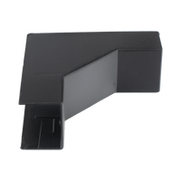 Esquinero Interior Color Negro de PVC Auto Axtinguible, Para Canaleta TMK-1720-N-CC (5220-02003)