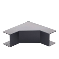 Esquinero Interior Color Negro de PVC Auto Axtinguible, Para Canaleta TMK-1720-N-CC (5220-02003)